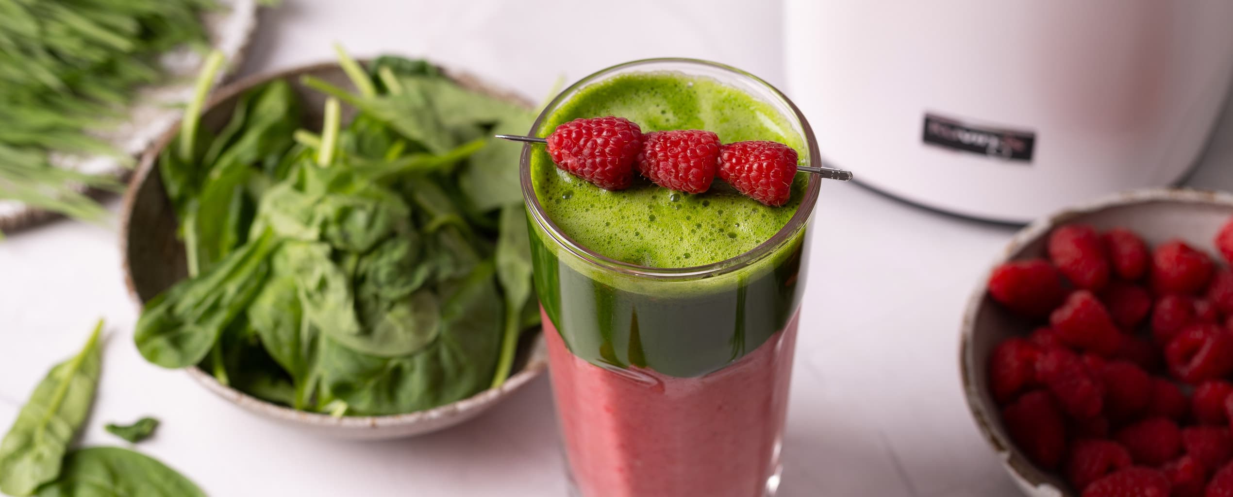 malinové smoothie s bazalkou