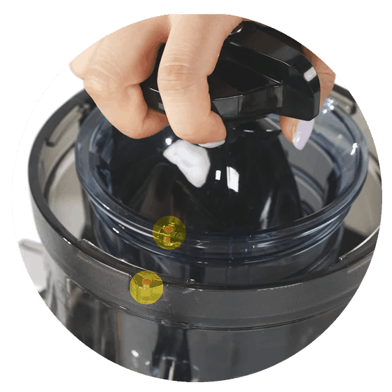 Dvojité zabezpečení odšťavňovače